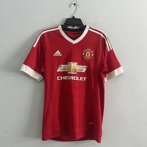 Adidas Manchester United Chevrolet Away Red Climacool Football Soccer Jersey